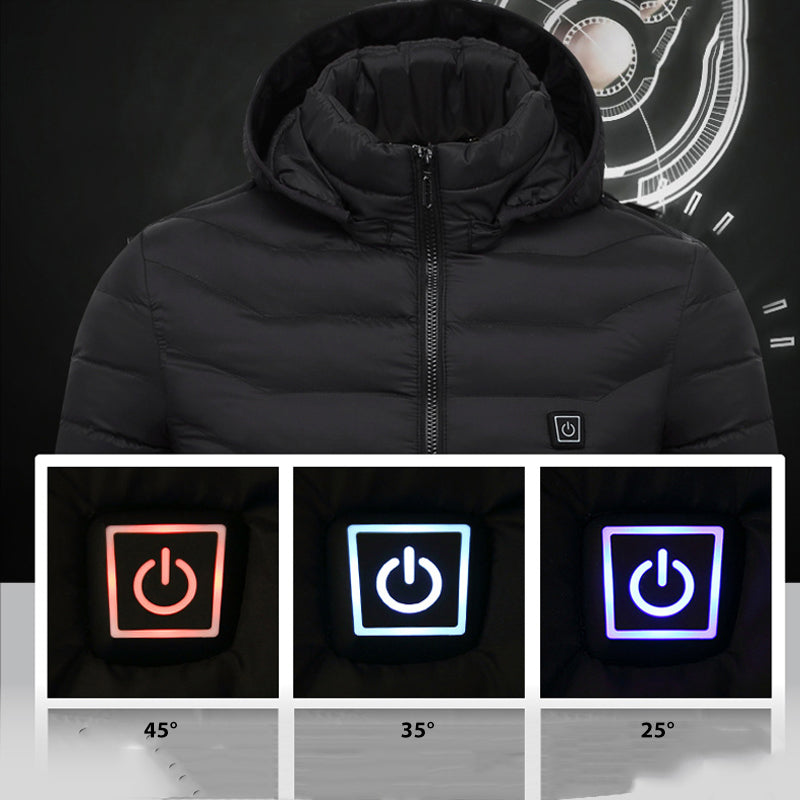 Simon | Verwarmd puffer jas