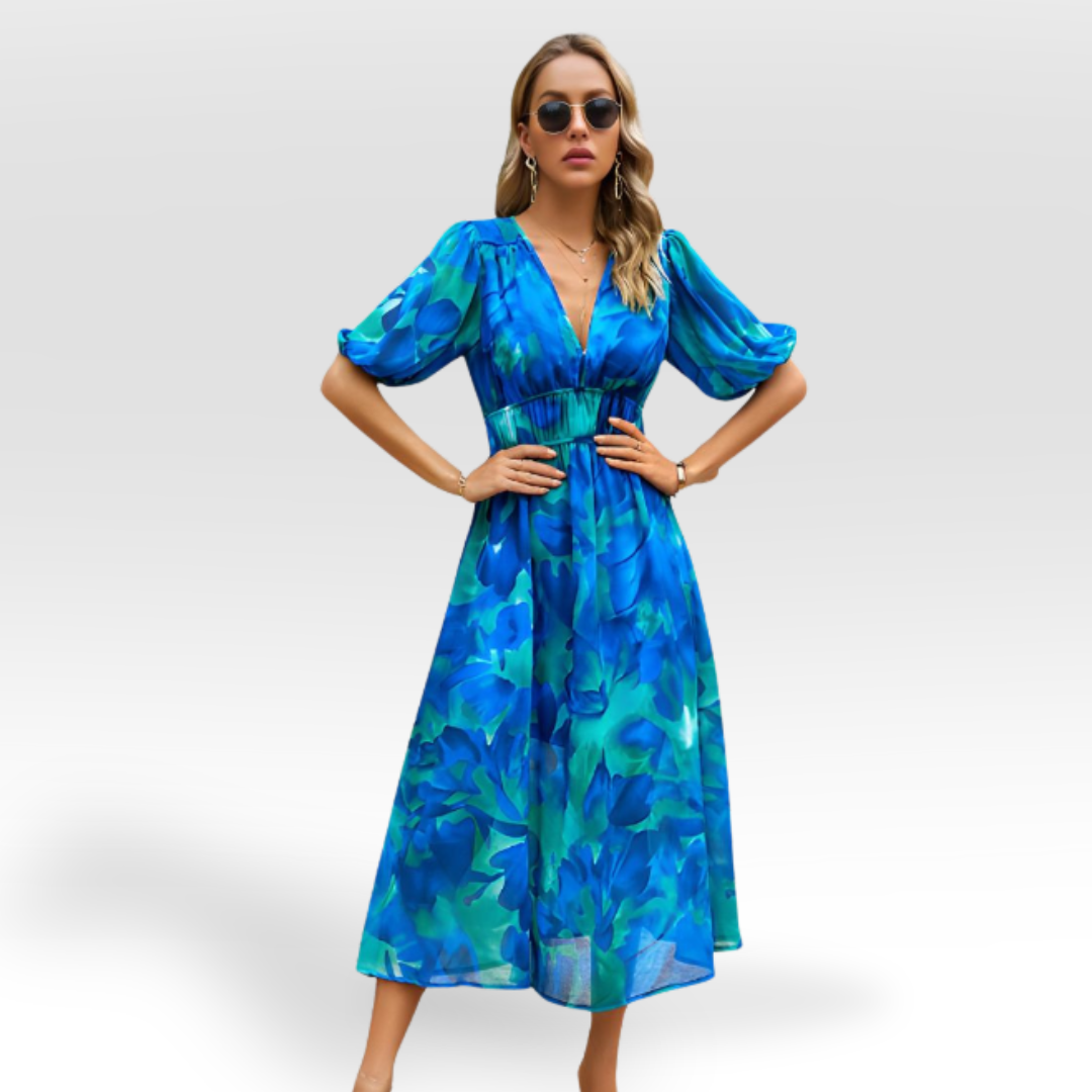 Chantal | Charmante jurk met V-hals