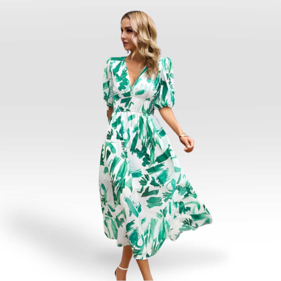 Chantal | Charmante jurk met V-hals