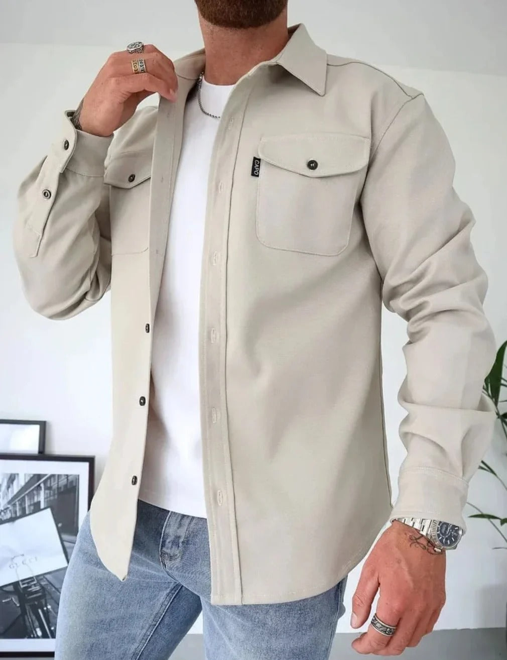 Overhemd met knoopsluiting - Olaf