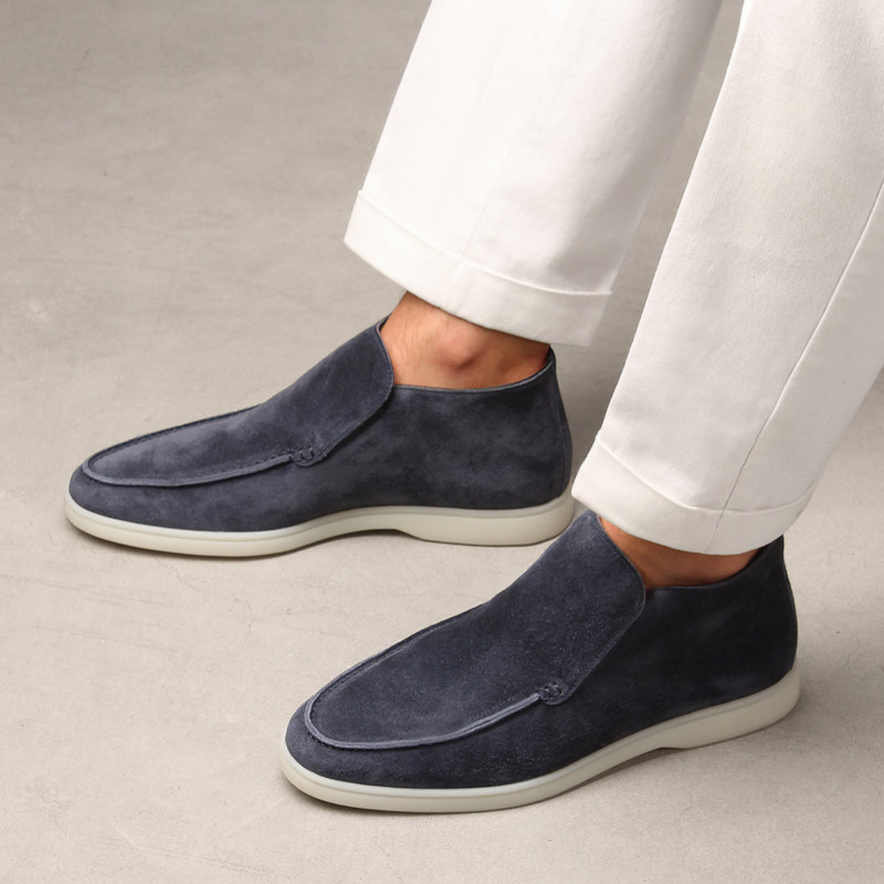 Elegante kalfssuède heren loafer