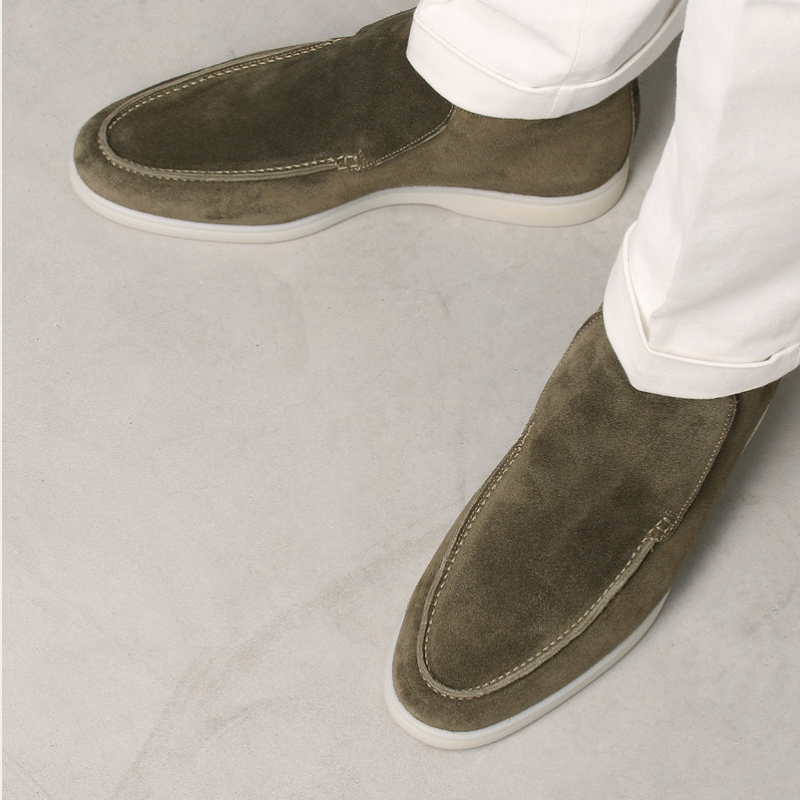 Elegante kalfssuède heren loafer