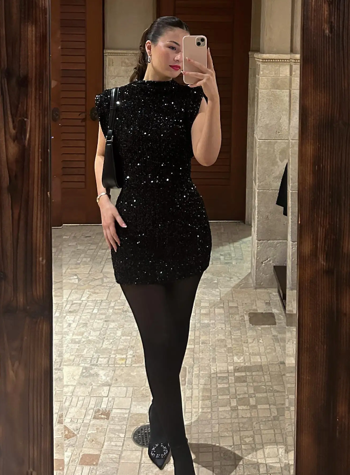 Sequin Glitter Jurk