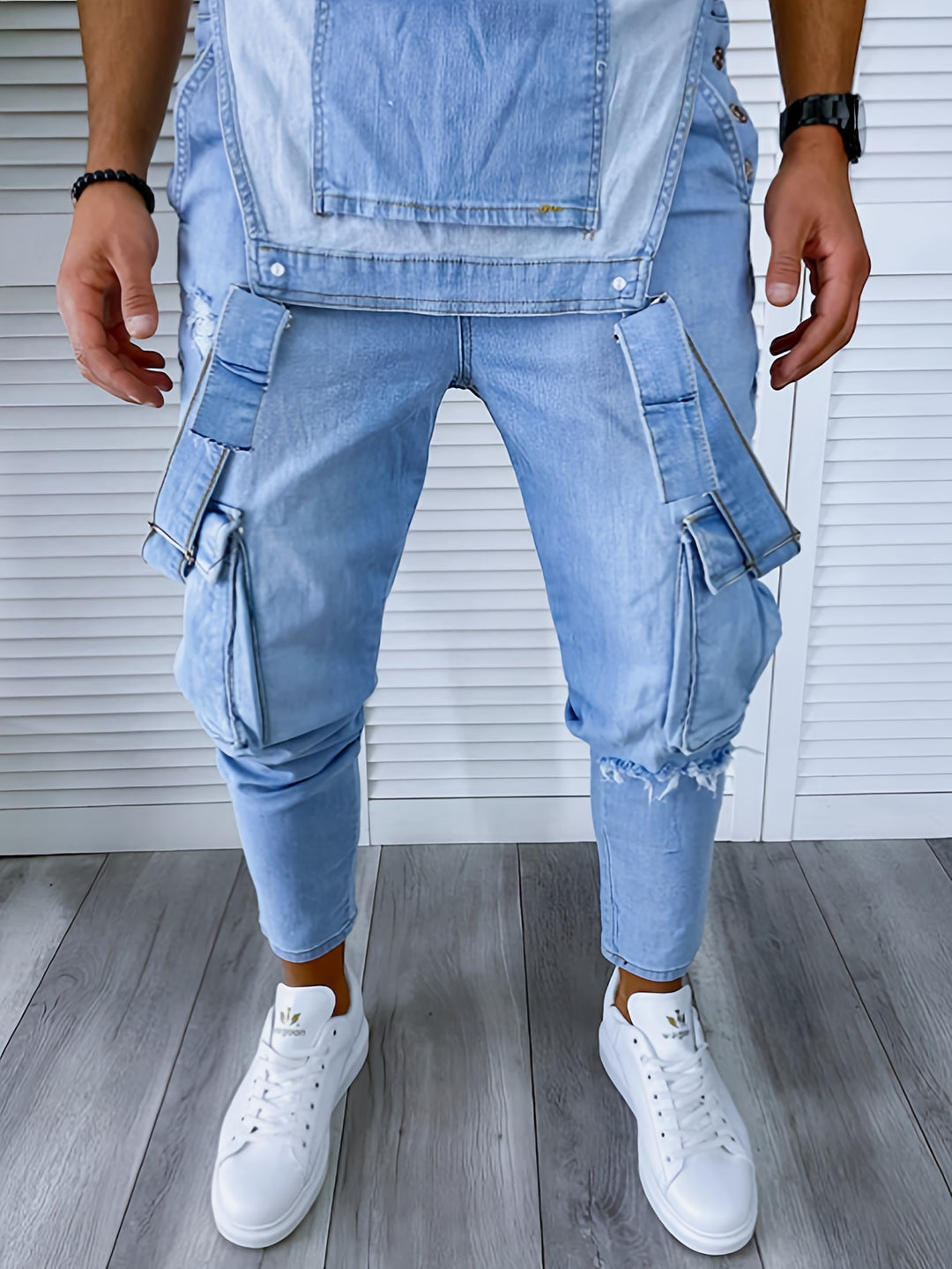 Heren Retro Denim Tuinbroek | Casual Overalls | Tijdloos & Comfortabel