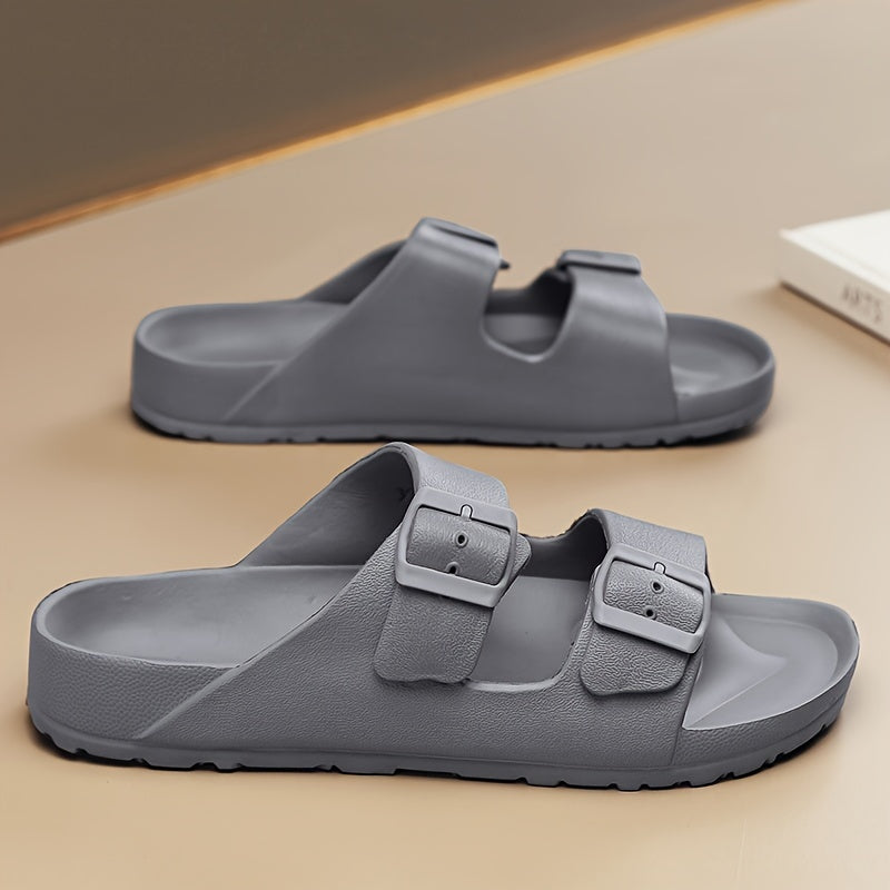 Heren Slippers | Ademende EVA | Verstelbare Gespbandjes | Comfortabel & Duurzaam
