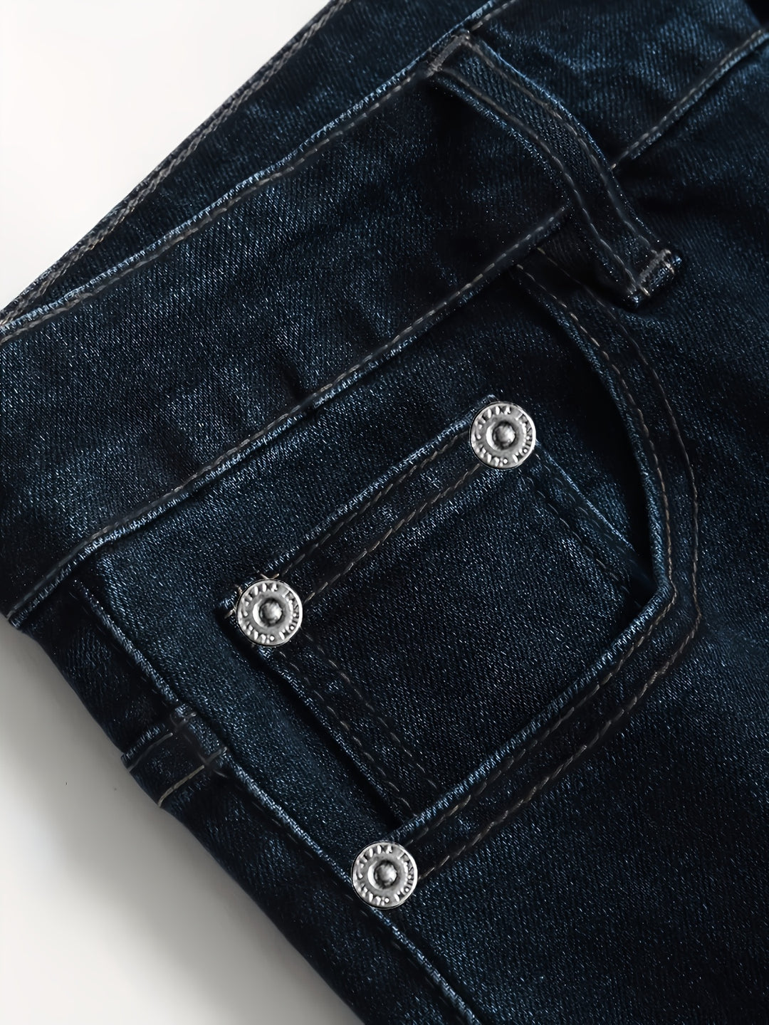 Heren Jeans | Slim Fit | Stretch Denim | Geripte Details | Casual & Trendy