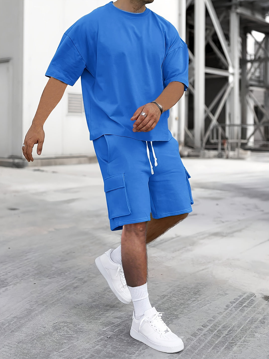 Heren Sportkleding Set | Ademende Stof | Comfort & Stijl | T-Shirt & Shorts