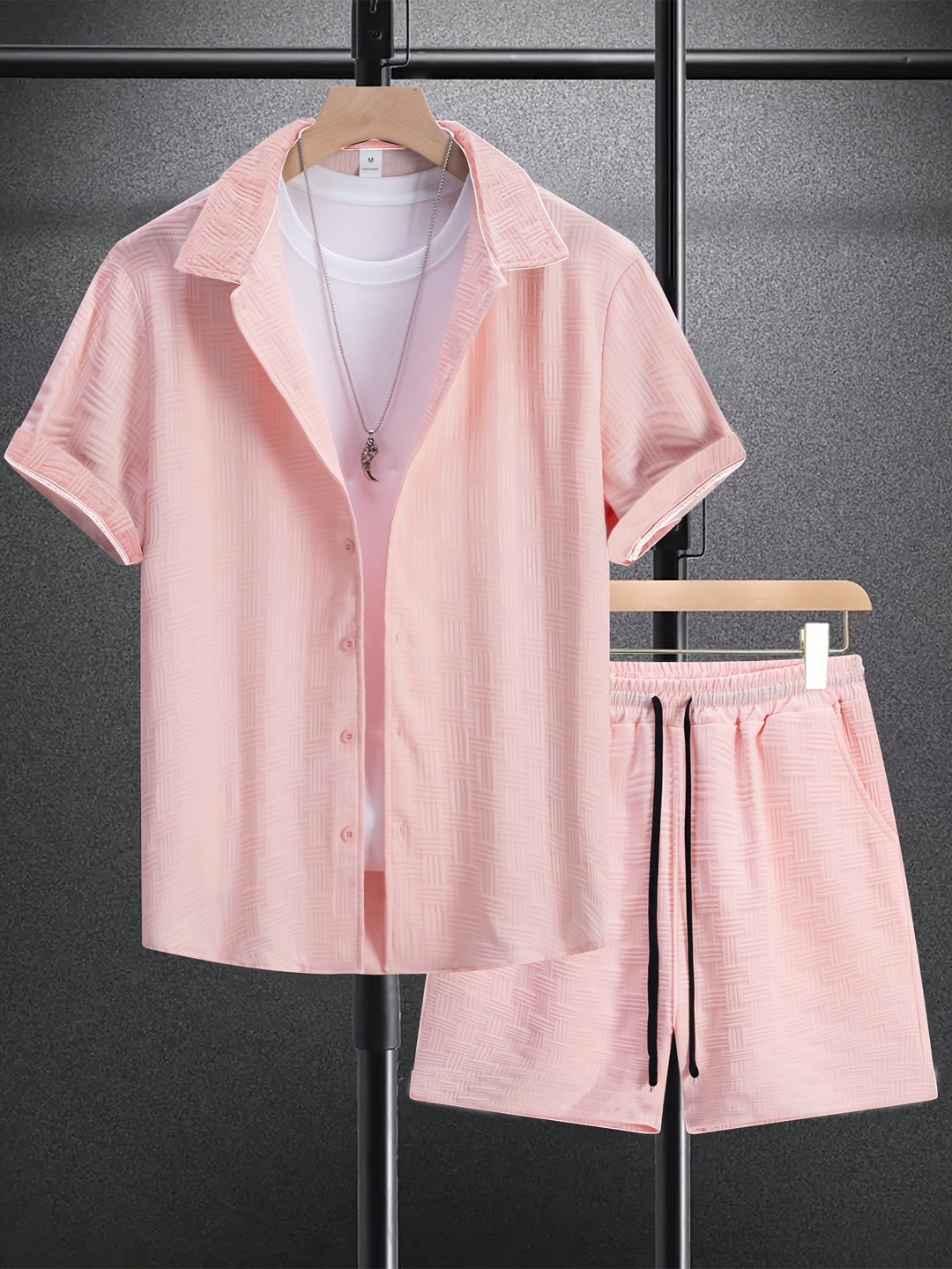 Heren Zomerset | Jacquard Overhemd & Shorts | Stijlvol & Comfortabel