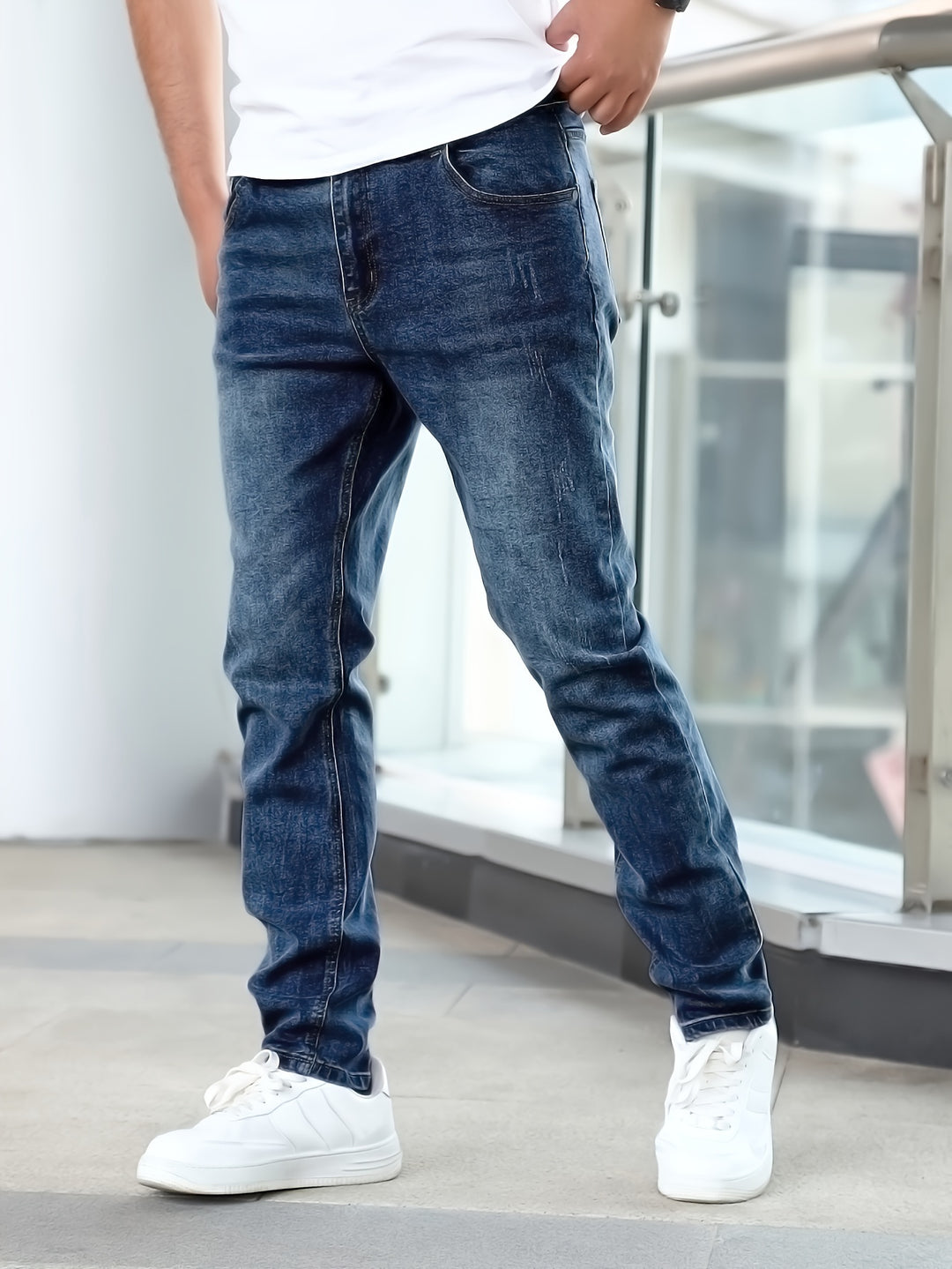 Heren Jeans | Klassiek Design | Medium Stretch Denim | Casual & Comfortabel