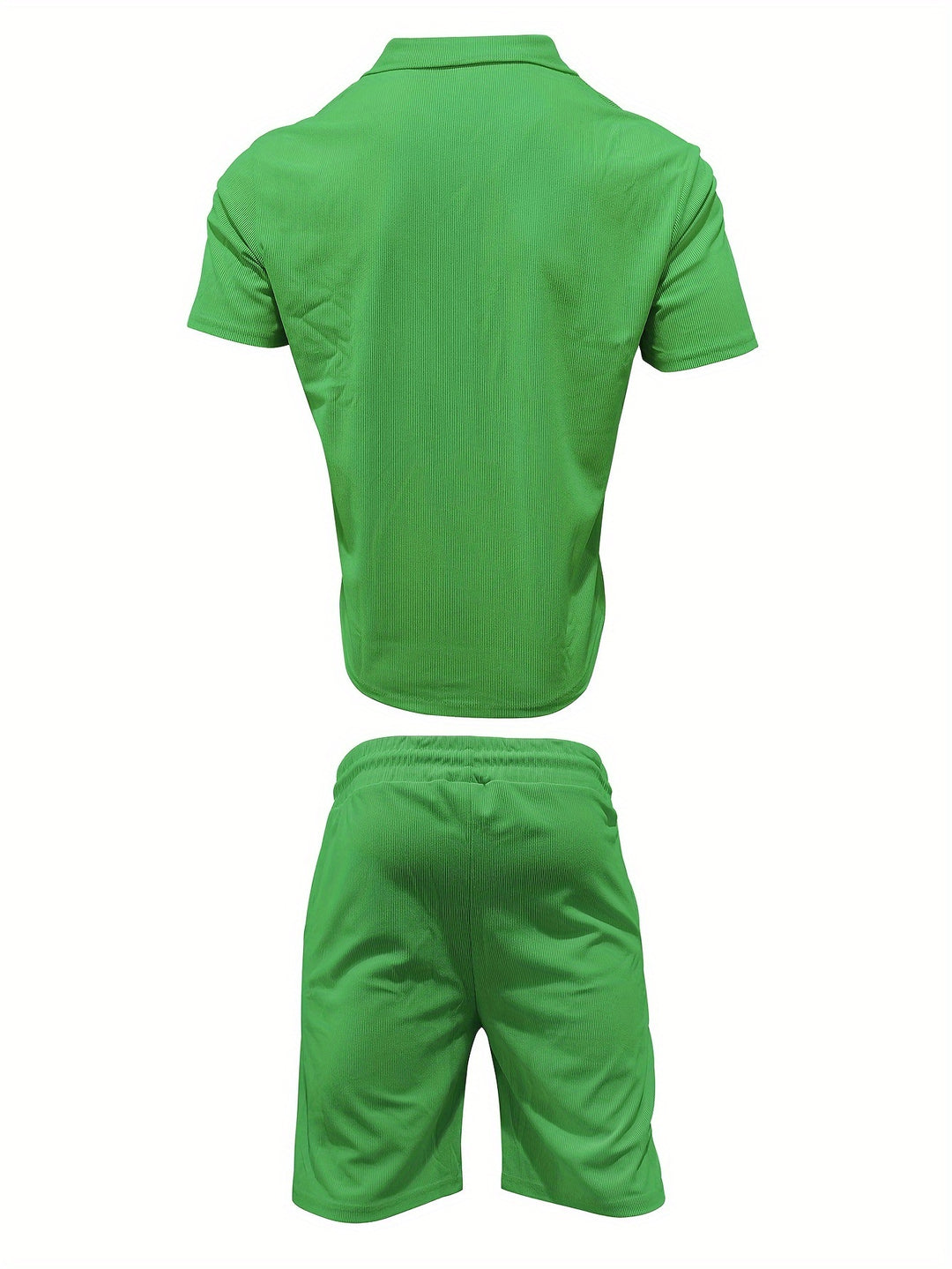 Heren 2-Delige Zomerset | Ademend & Stijlvol | Korte Mouwen Overhemd & Shorts