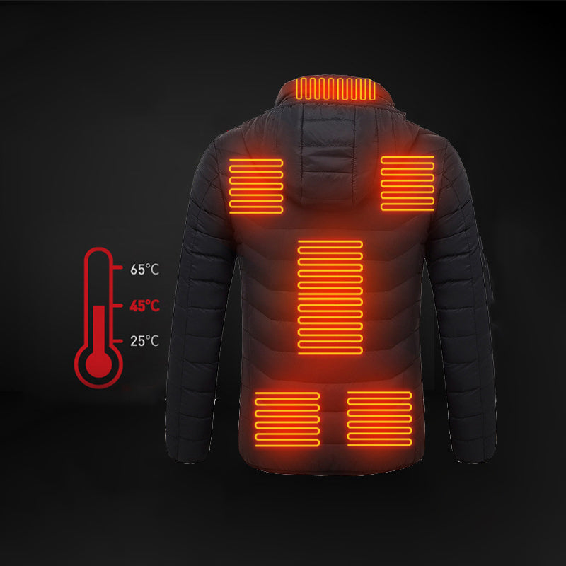 Simon | Verwarmd puffer jas