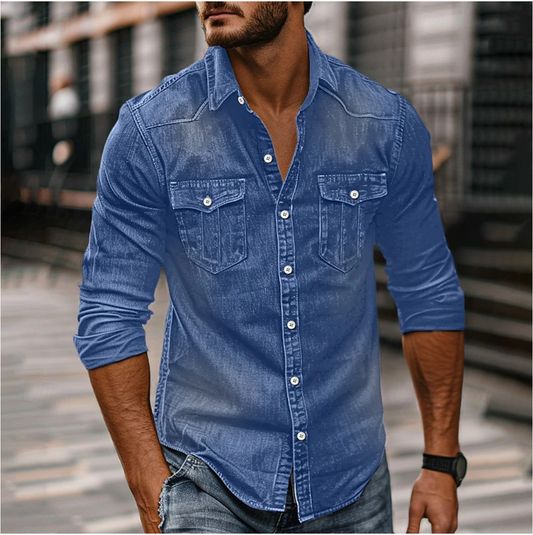 Denim overhemd voor Heren