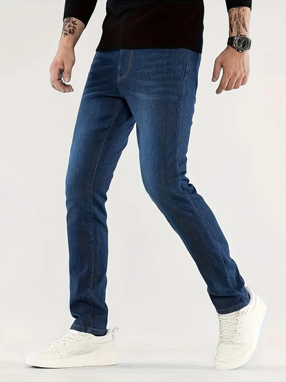 Heren Jeans | Skinny pasvorm | Stretch Denim | Klassiek Blauw