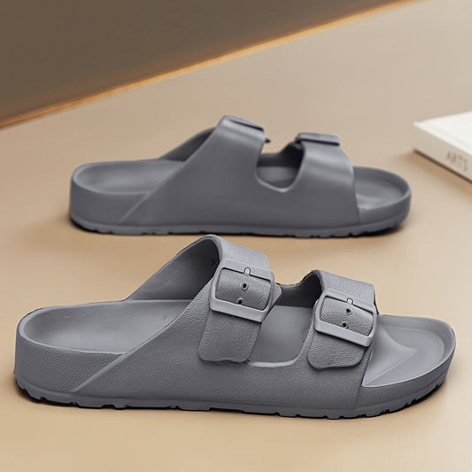 Heren Slippers | Ademende EVA | Verstelbare Gespbandjes | Comfortabel & Duurzaam