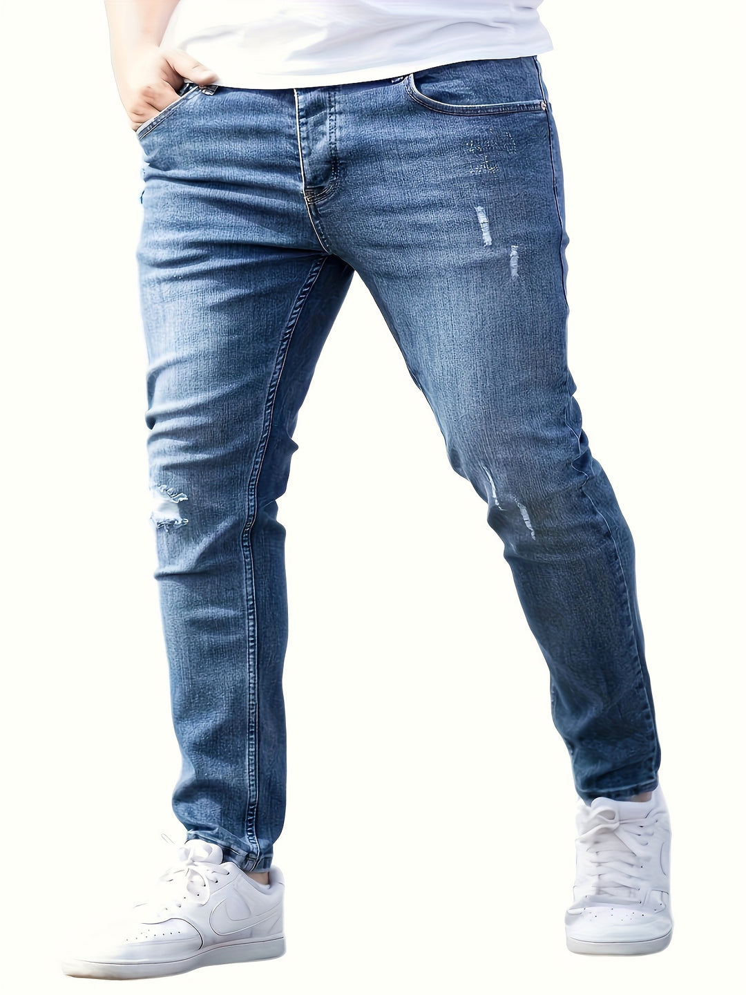 Heren Skinny Jeans | Medium Stretch Denim | Chique Street Style
