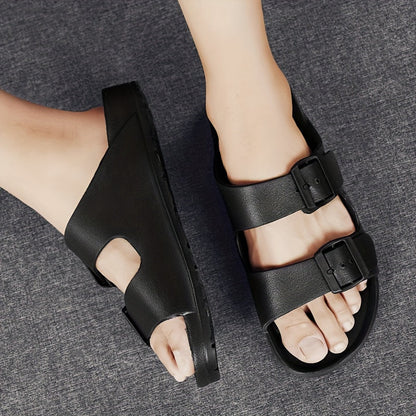 Heren Slippers | Ademende EVA | Verstelbare Gespbandjes | Comfortabel & Duurzaam