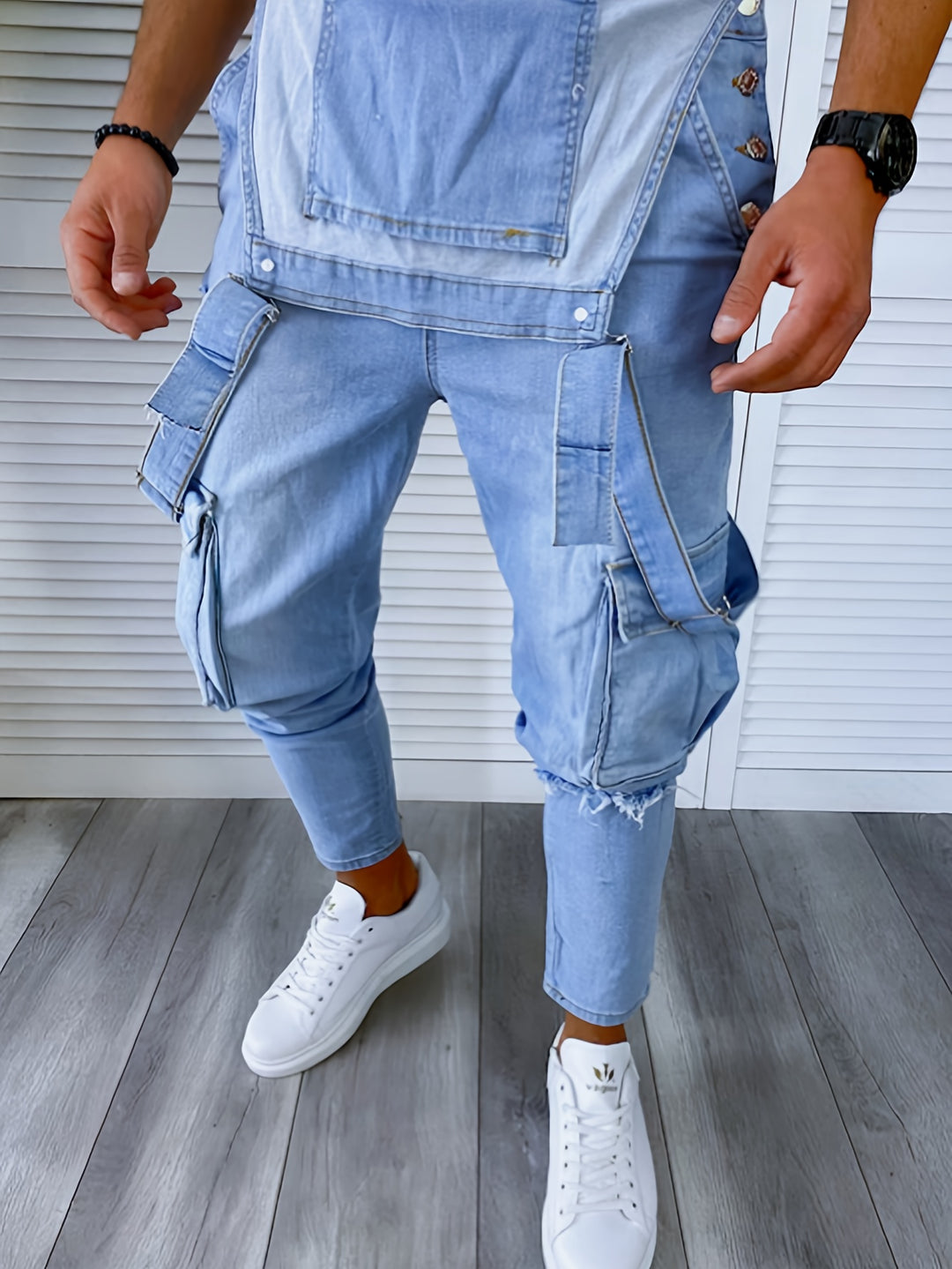 Heren Retro Denim Tuinbroek | Casual Overalls | Tijdloos & Comfortabel