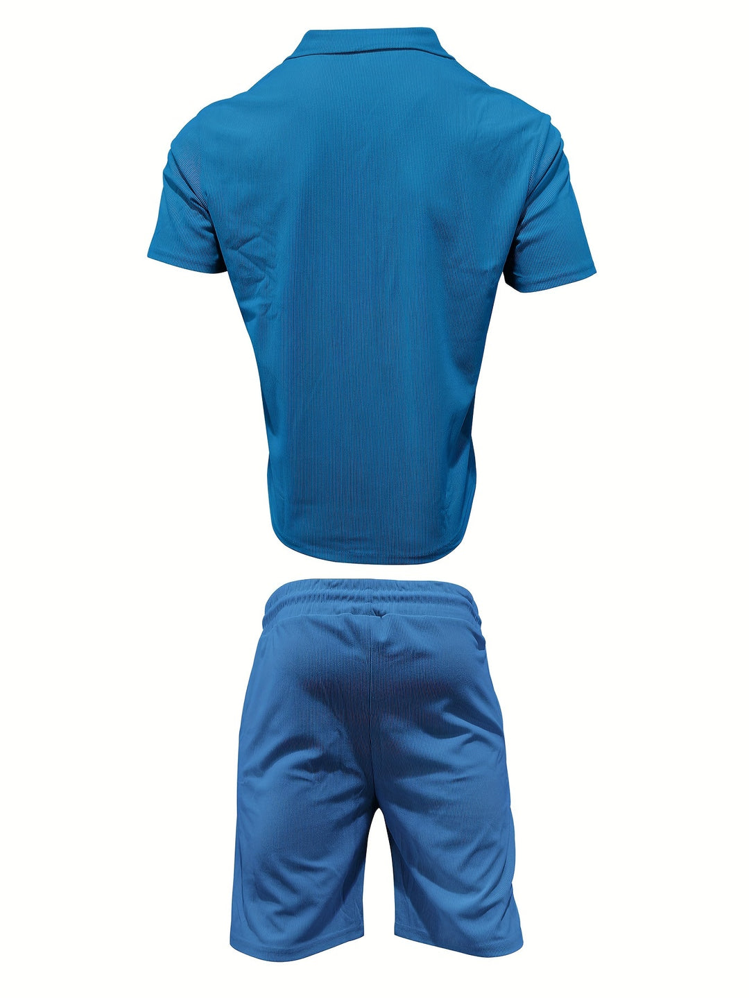 Heren 2-Delige Zomerset | Ademend & Stijlvol | Korte Mouwen Overhemd & Shorts