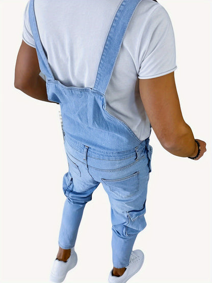 Heren Retro Denim Tuinbroek | Casual Overalls | Tijdloos & Comfortabel