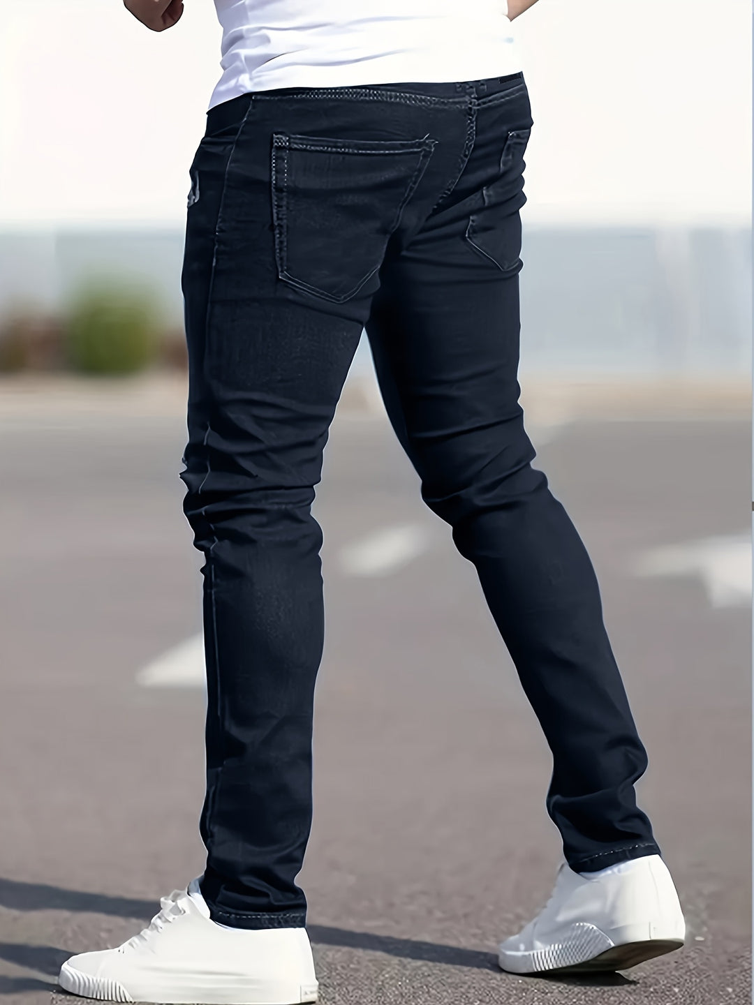 Heren Jeans | Slim Fit | Stretch Denim | Geripte Details | Casual & Trendy