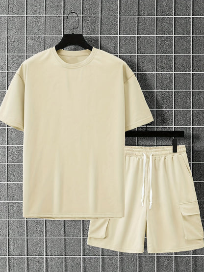 Heren Sportkleding Set | Ademende Stof | Comfort & Stijl | T-Shirt & Shorts