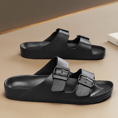 Heren Slippers | Ademende EVA | Verstelbare Gespbandjes | Comfortabel & Duurzaam