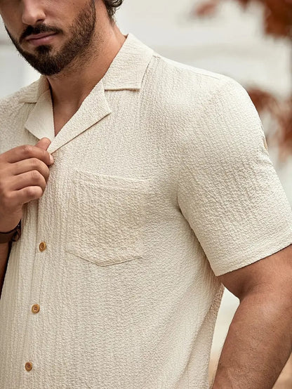 Heren zomerset | Modieus & Comfortabel | Overhemd met Broek | Vrije Tijd & Reizen