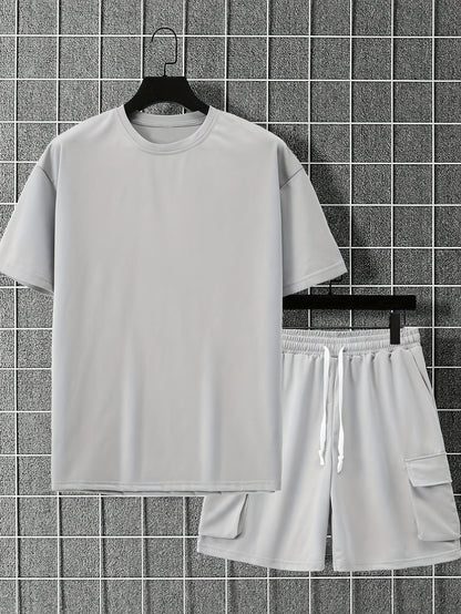 Heren Sportkleding Set | Ademende Stof | Comfort & Stijl | T-Shirt & Shorts