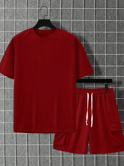 Heren Sportkleding Set | Ademende Stof | Comfort & Stijl | T-Shirt & Shorts