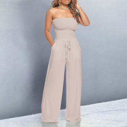 Trendy Off-Shoulder Jumpsuit